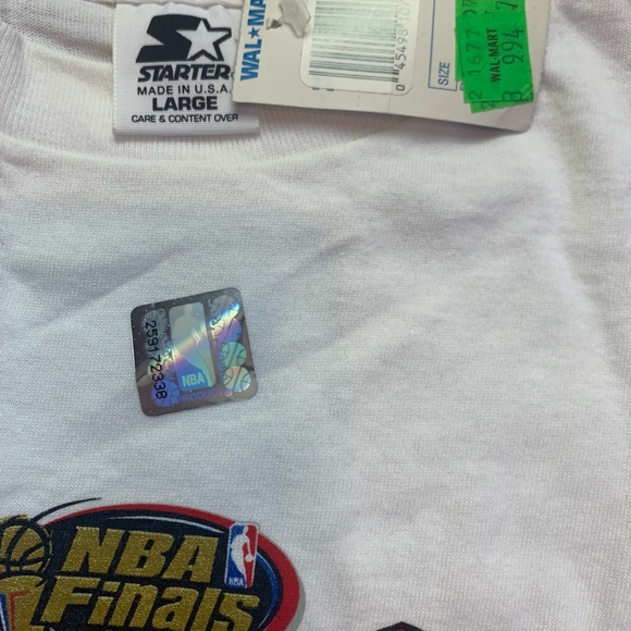 MOVING SALE -NWT VTG 97 Chicago Bulls Starter Championship Shirt -OFFERS/BUNDLES - Picture 6 of 8